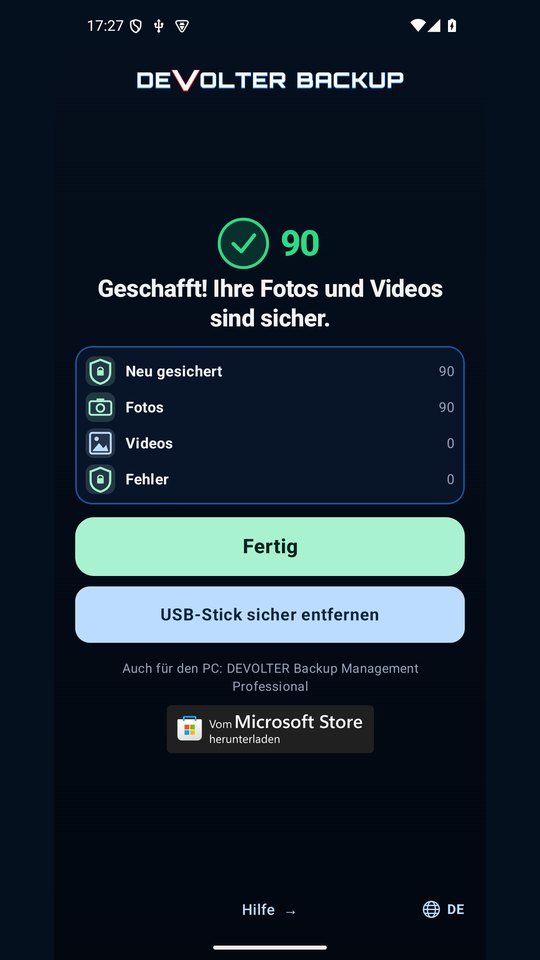 Sicherung fertig